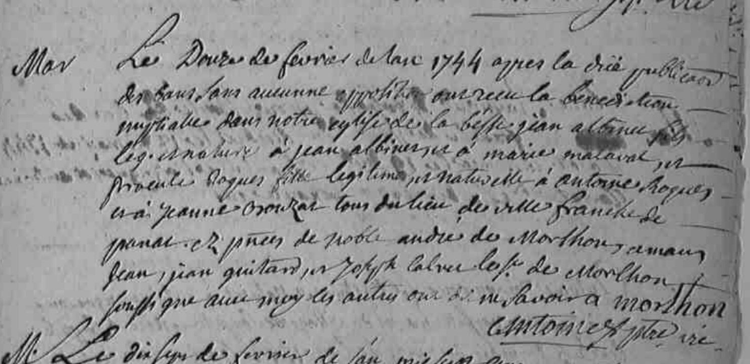 Mariage Albinet Jean - Roques Procules 12_02_1744.jpg